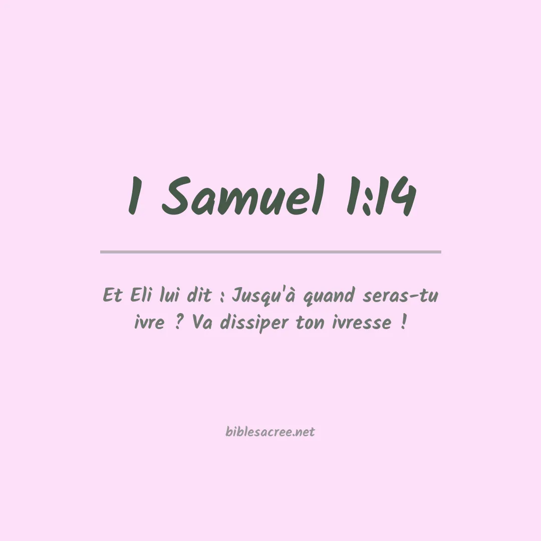 1 Samuel - 1:14