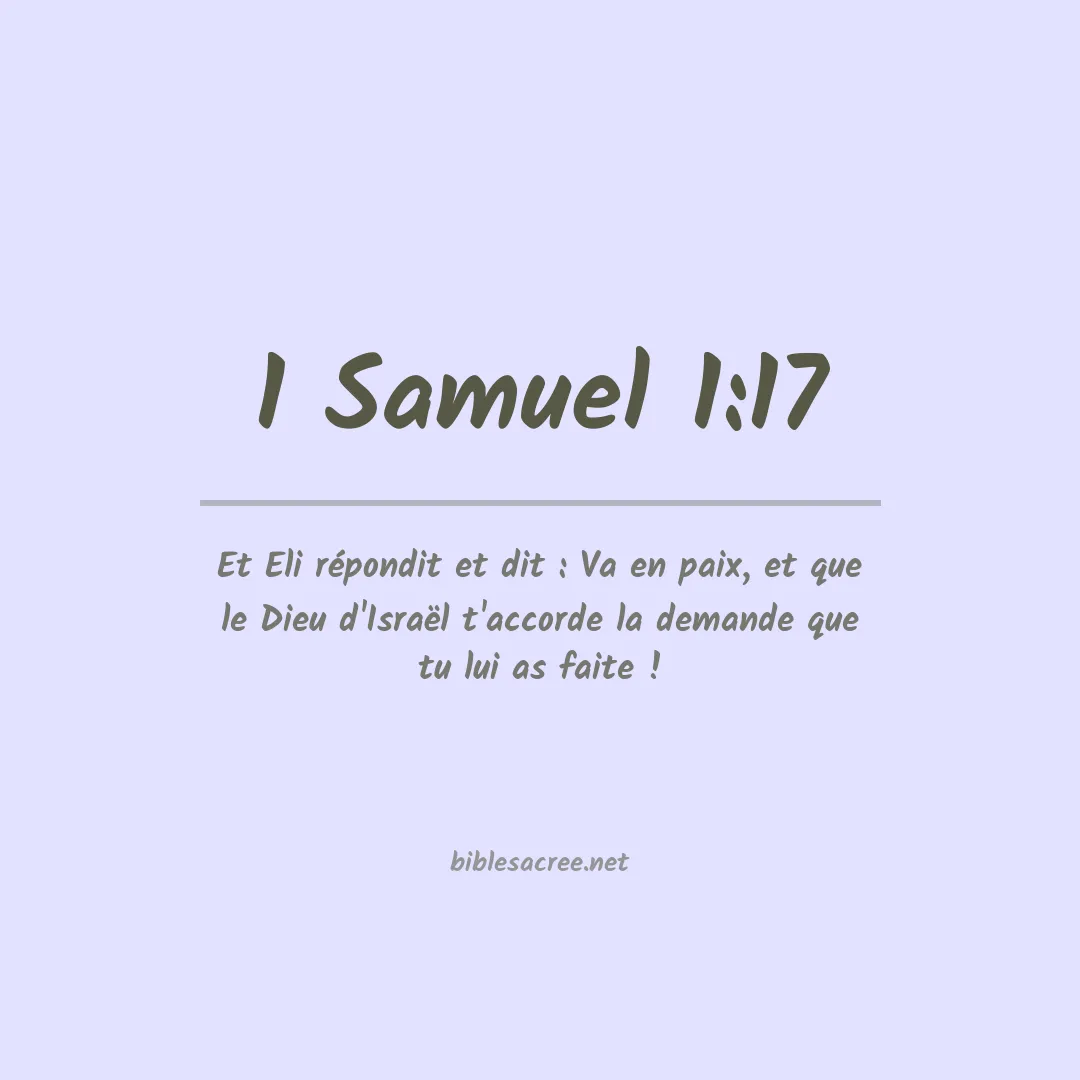 1 Samuel - 1:17