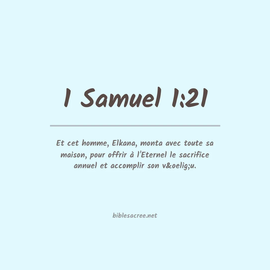 1 Samuel - 1:21