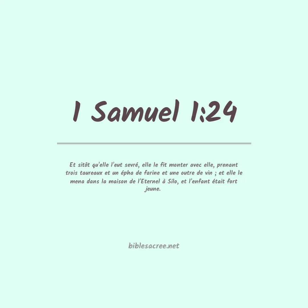 1 Samuel - 1:24