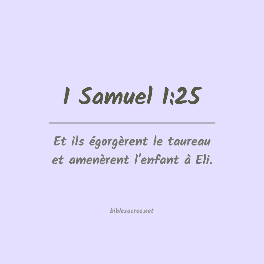 1 Samuel - 1:25