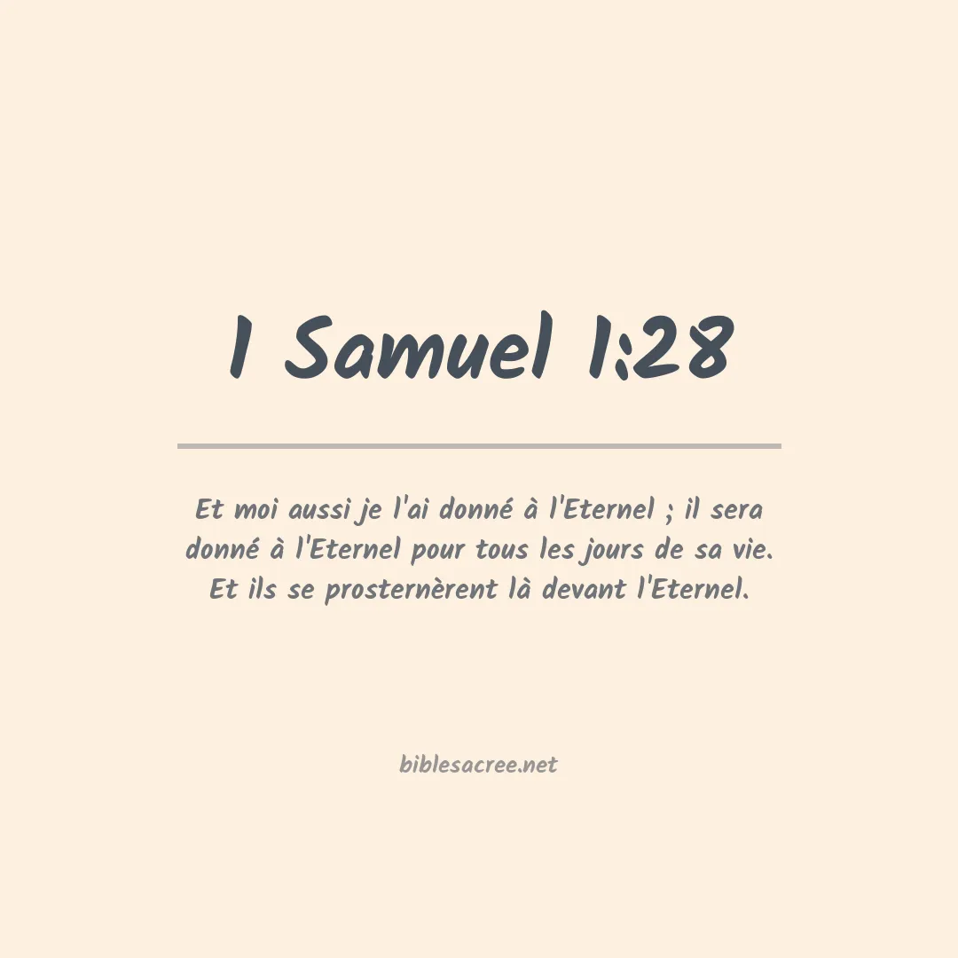 1 Samuel - 1:28