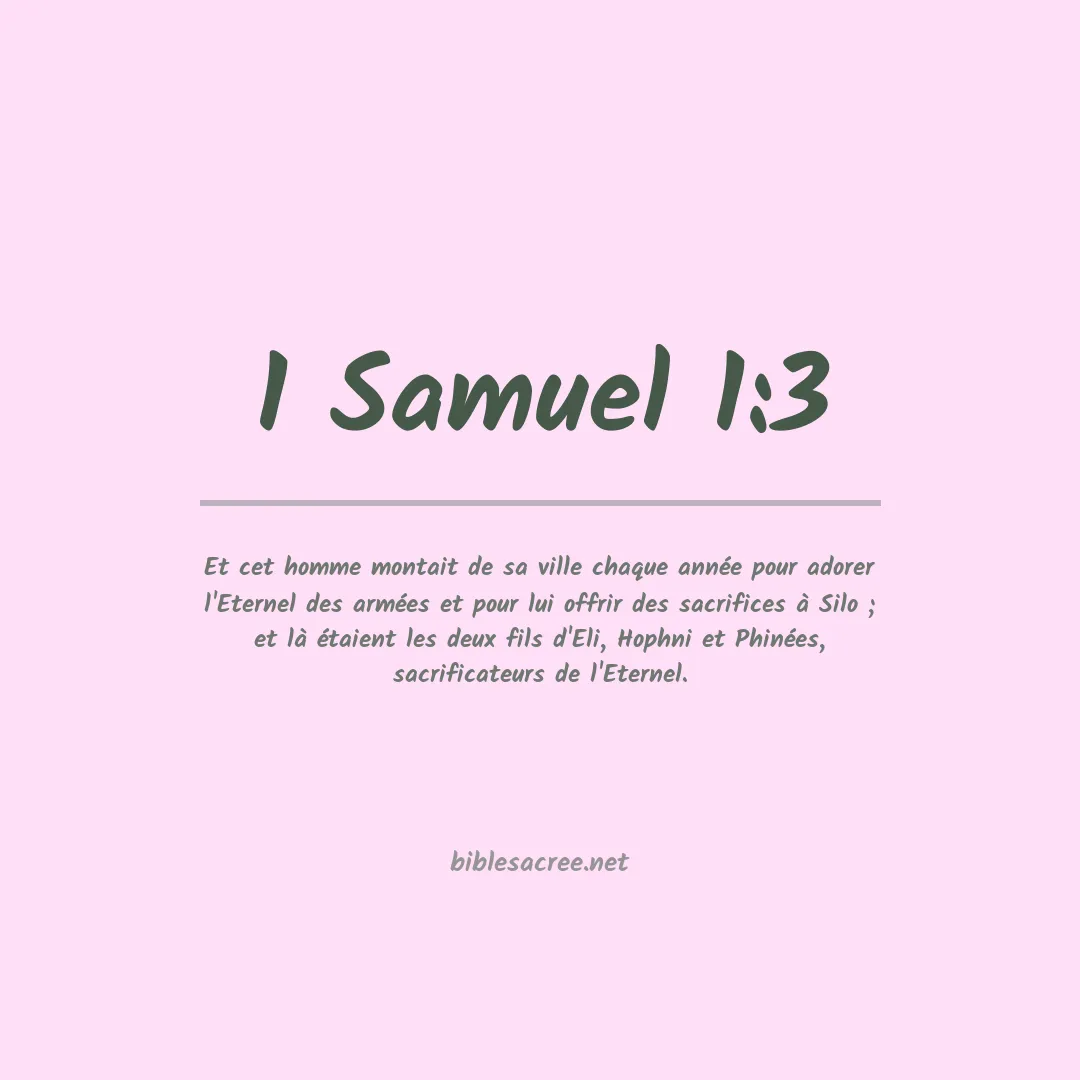 1 Samuel - 1:3