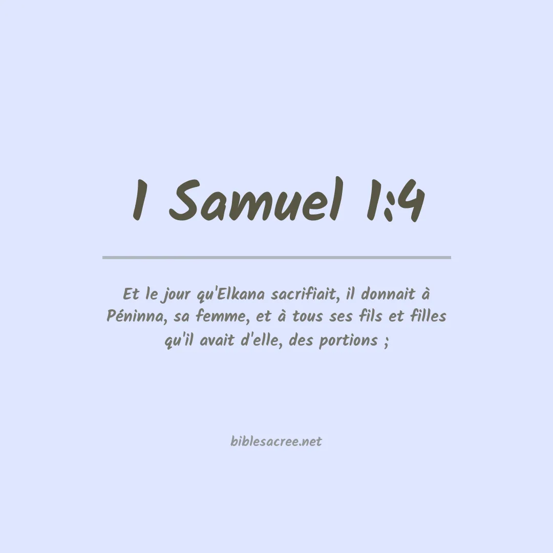 1 Samuel - 1:4
