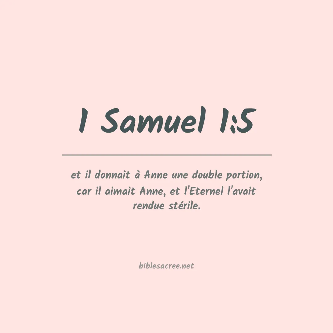 1 Samuel - 1:5