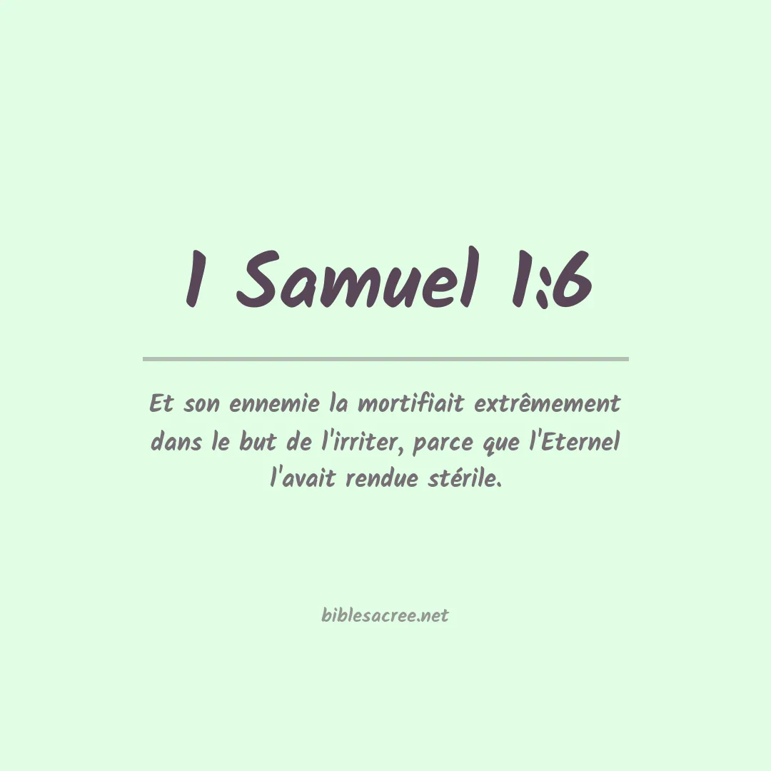1 Samuel - 1:6