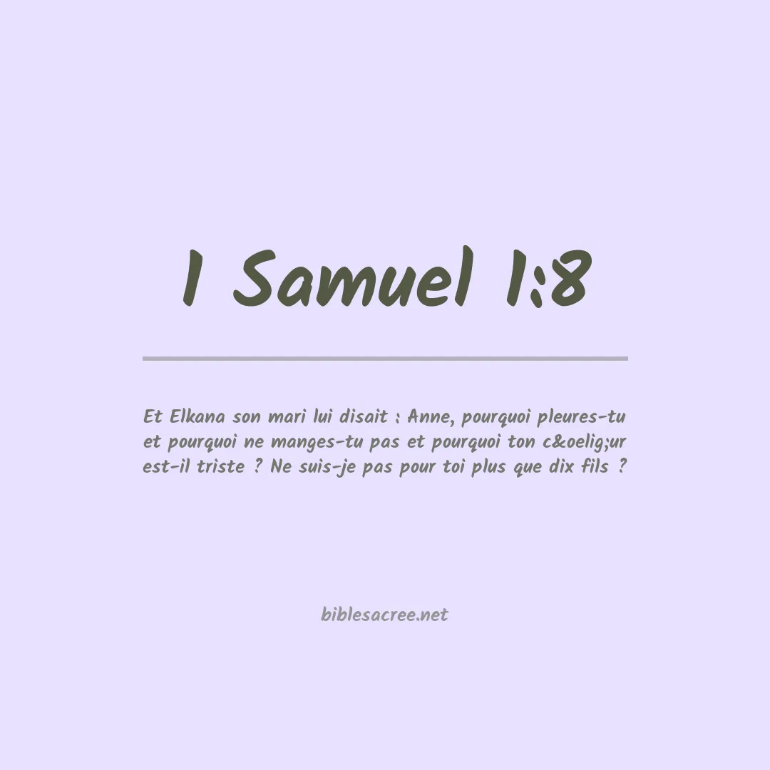 1 Samuel - 1:8