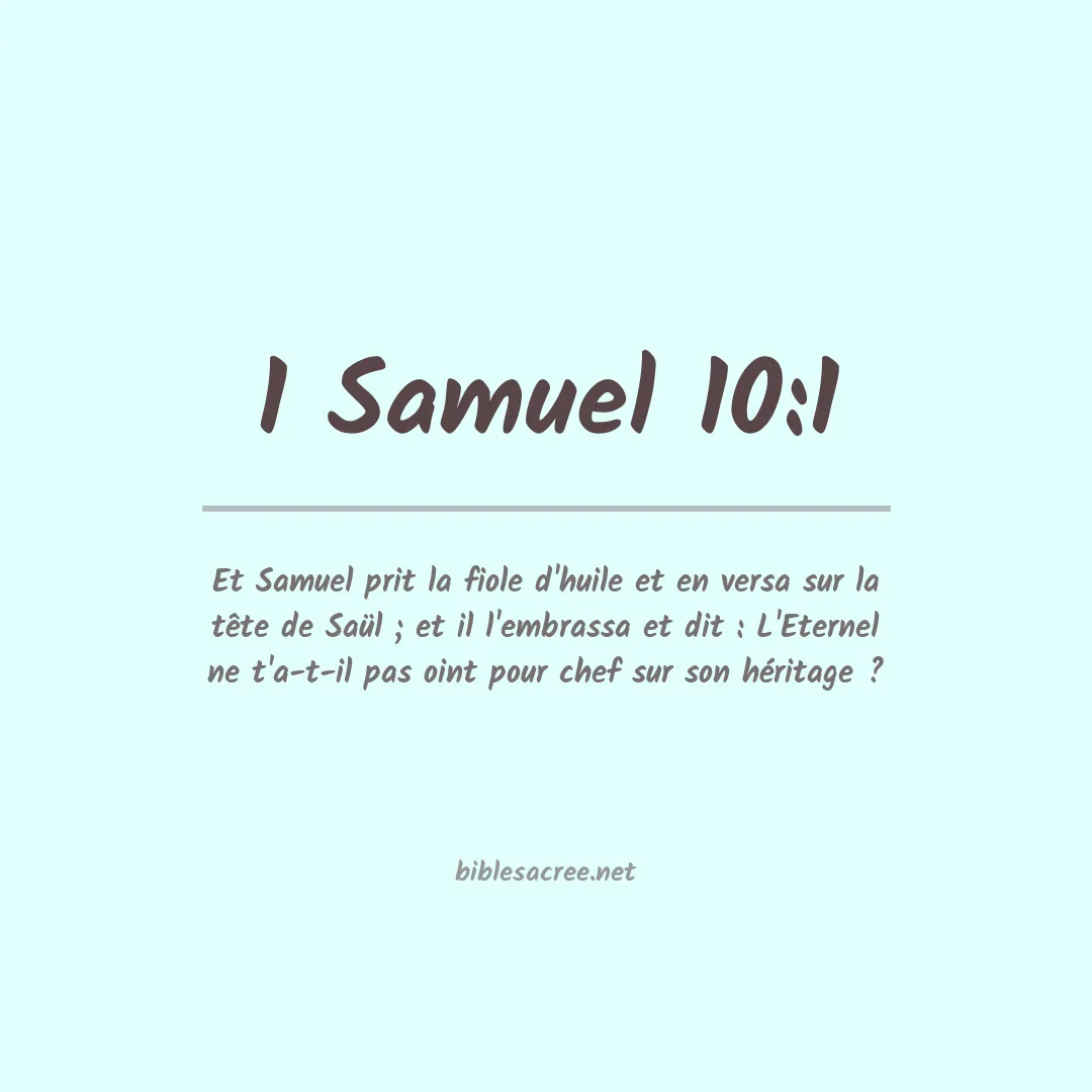 1 Samuel - 10:1