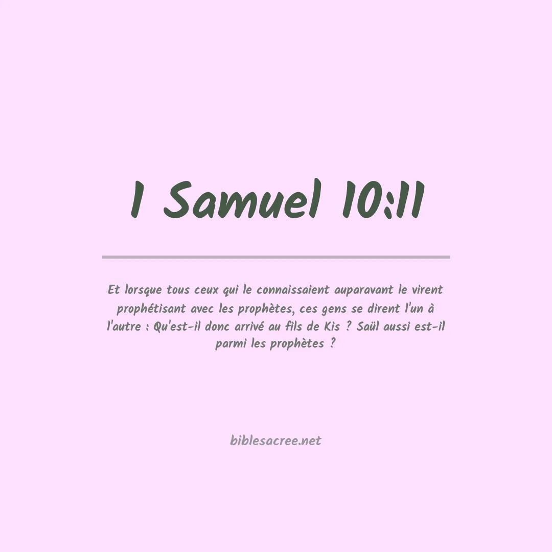 1 Samuel - 10:11