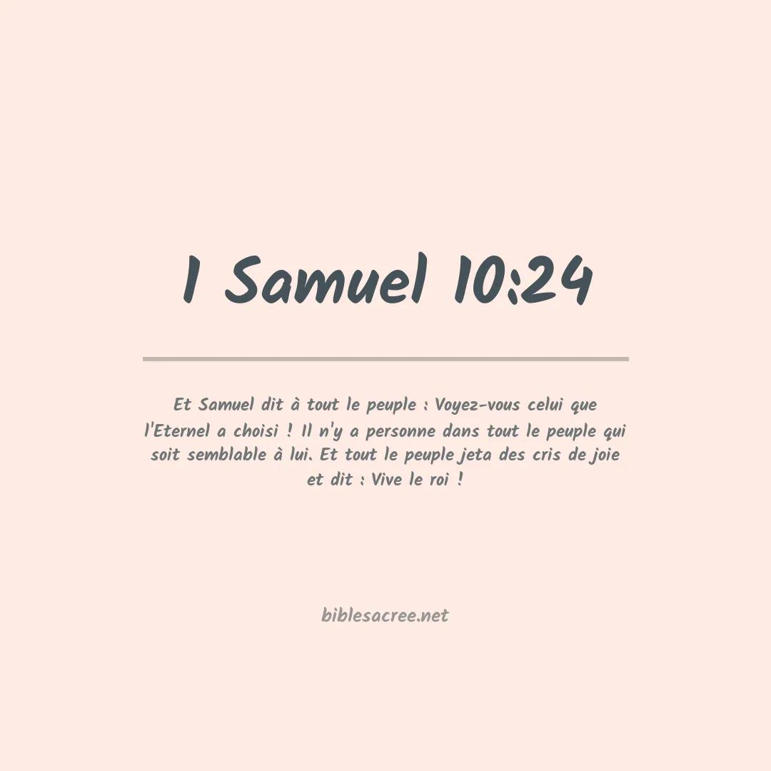 1 Samuel - 10:24