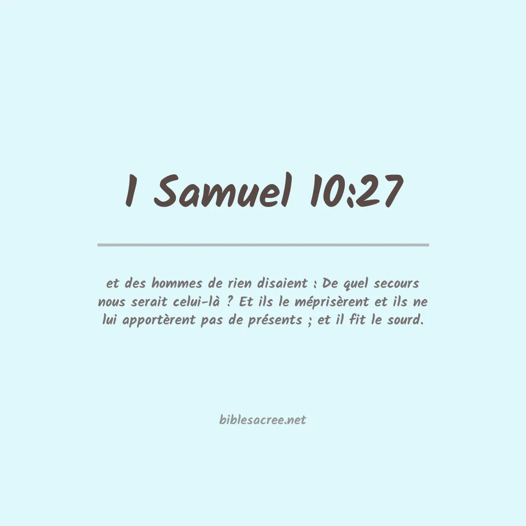 1 Samuel - 10:27