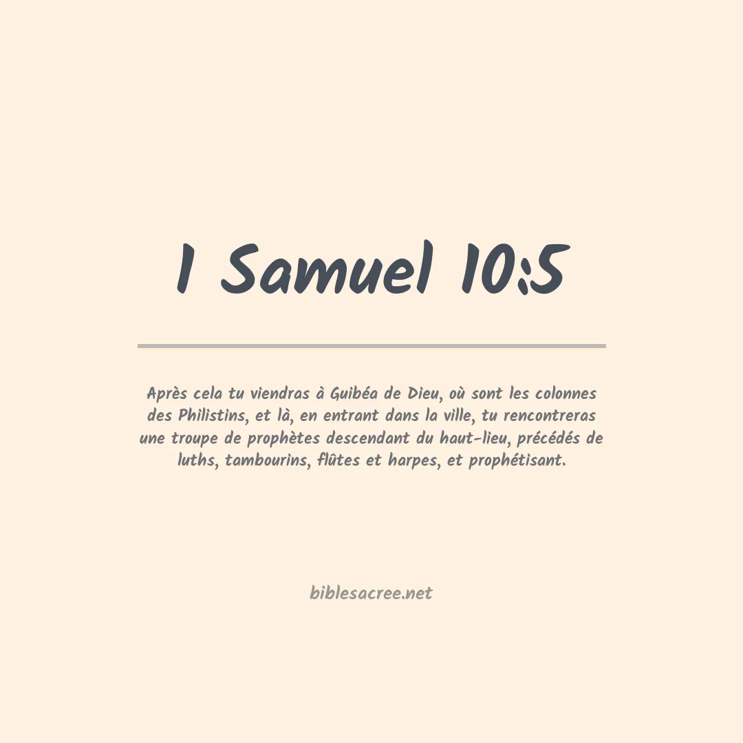1 Samuel - 10:5