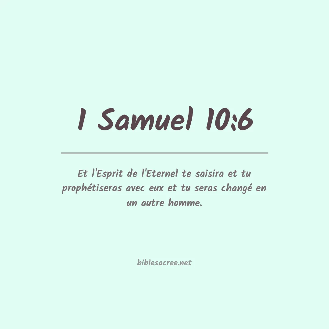1 Samuel - 10:6