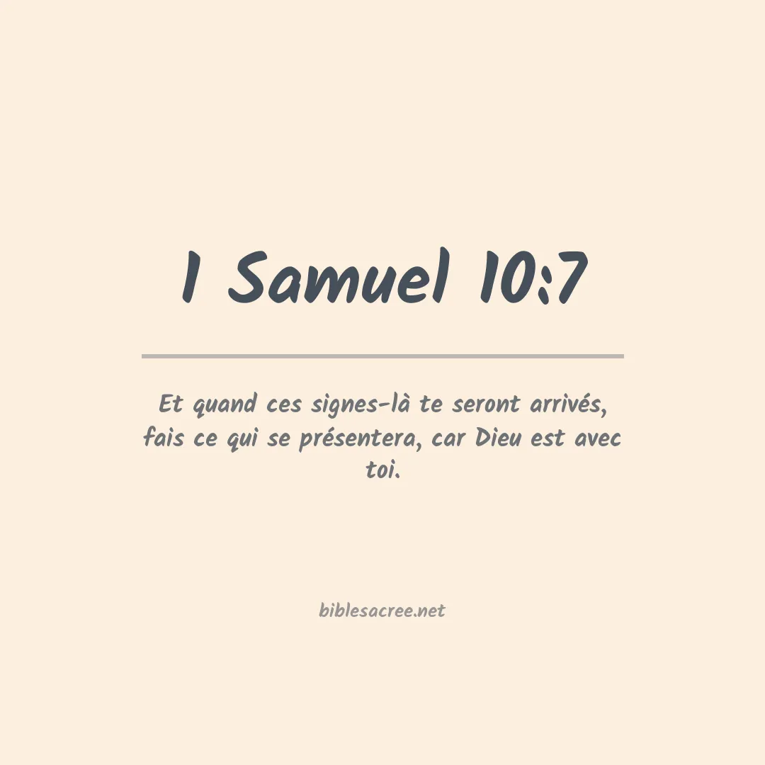 1 Samuel - 10:7