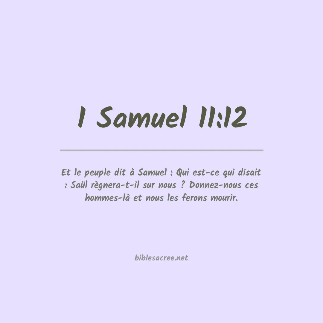 1 Samuel - 11:12