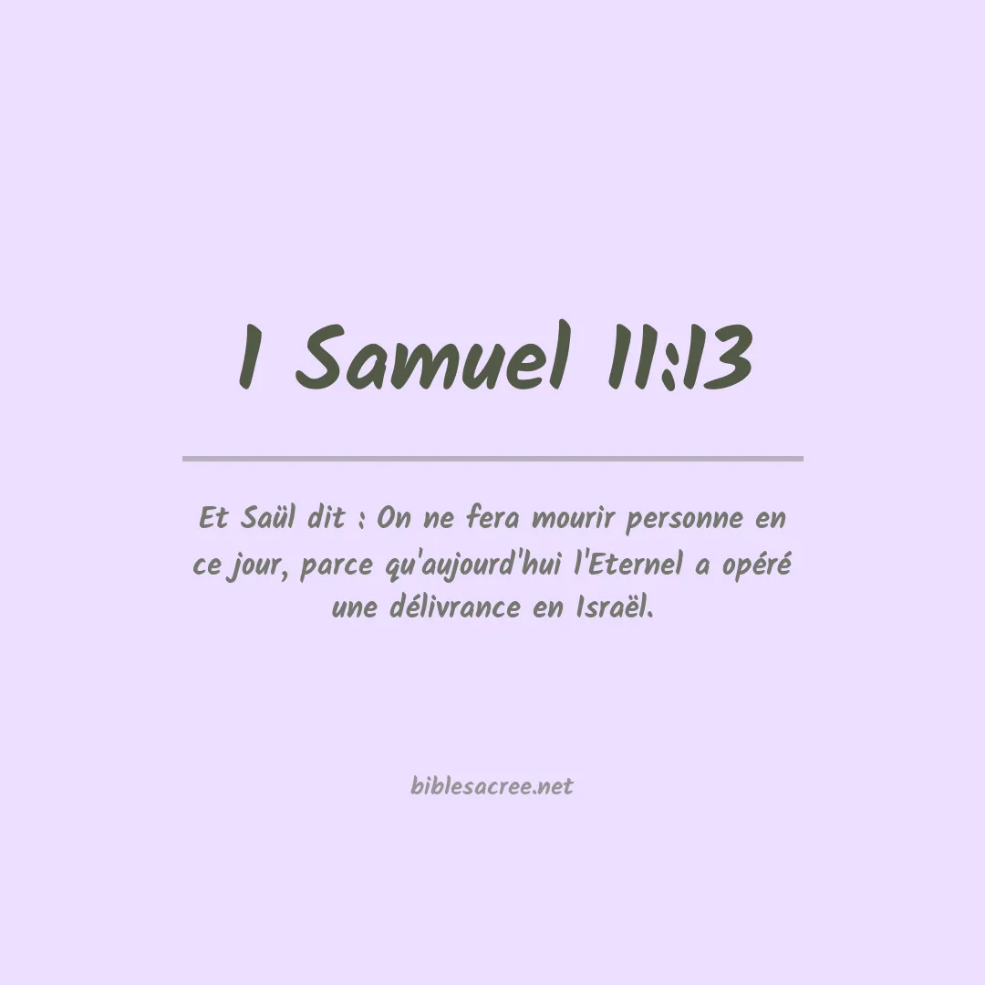 1 Samuel - 11:13