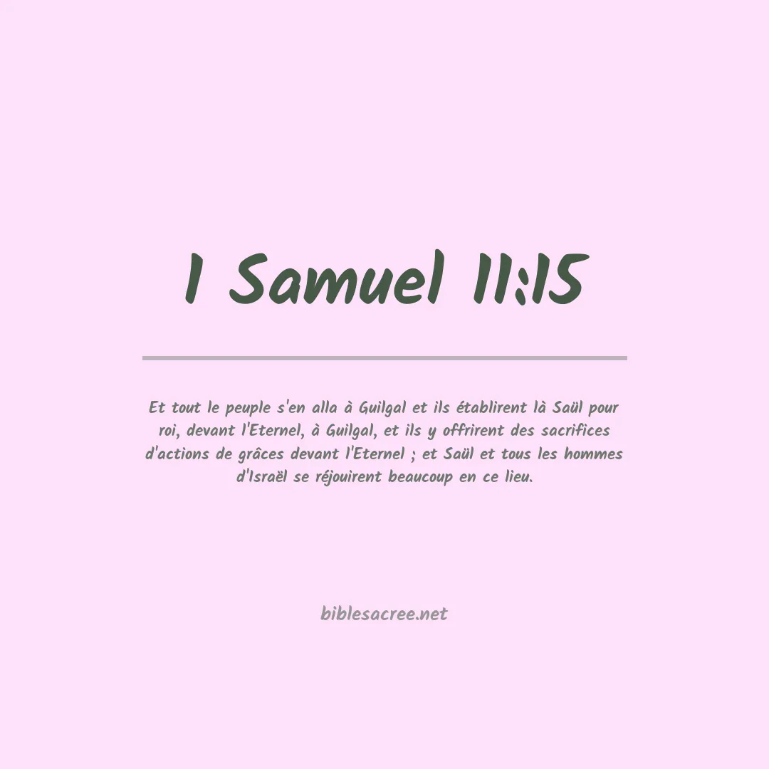 1 Samuel - 11:15