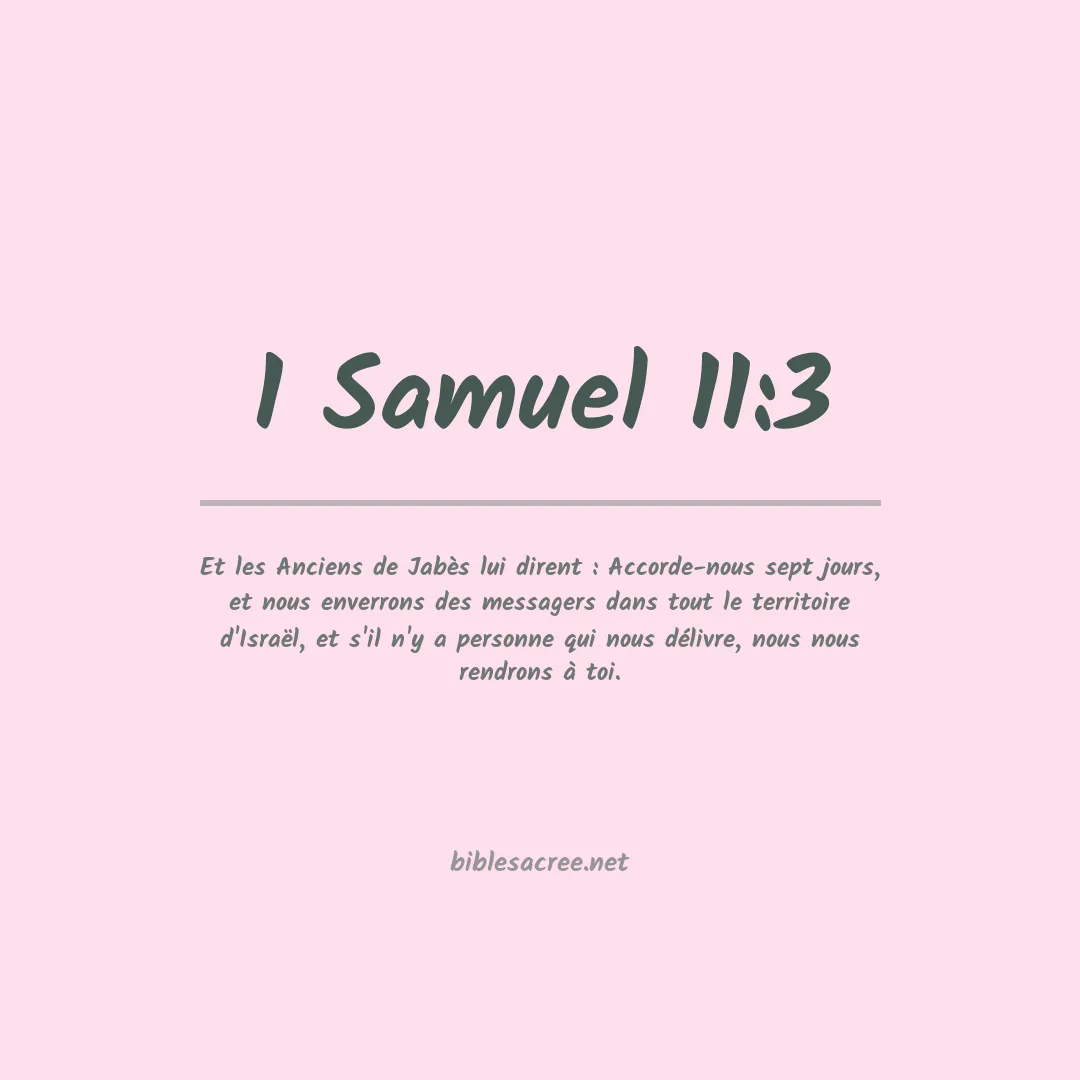 1 Samuel - 11:3