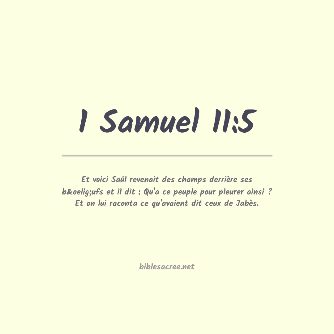 1 Samuel - 11:5