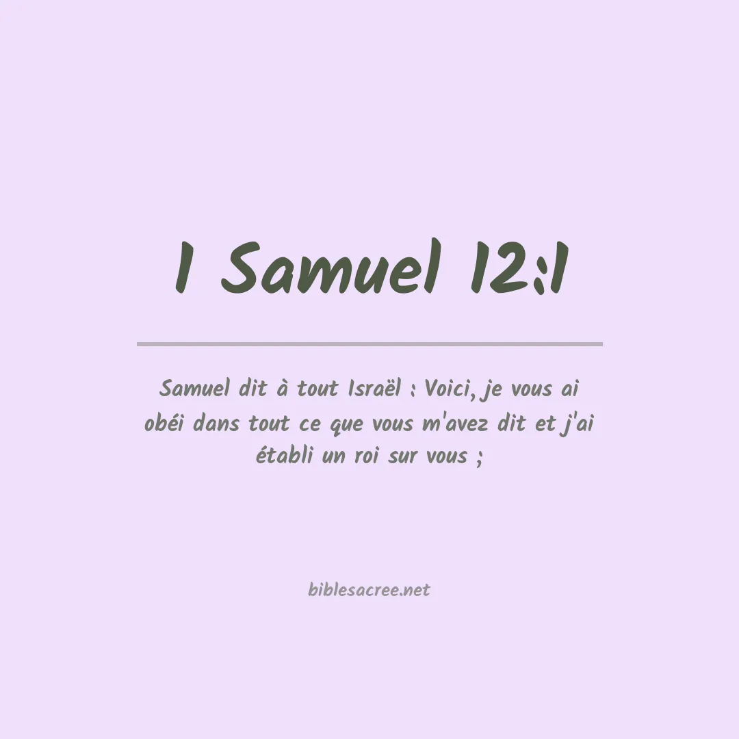 1 Samuel - 12:1