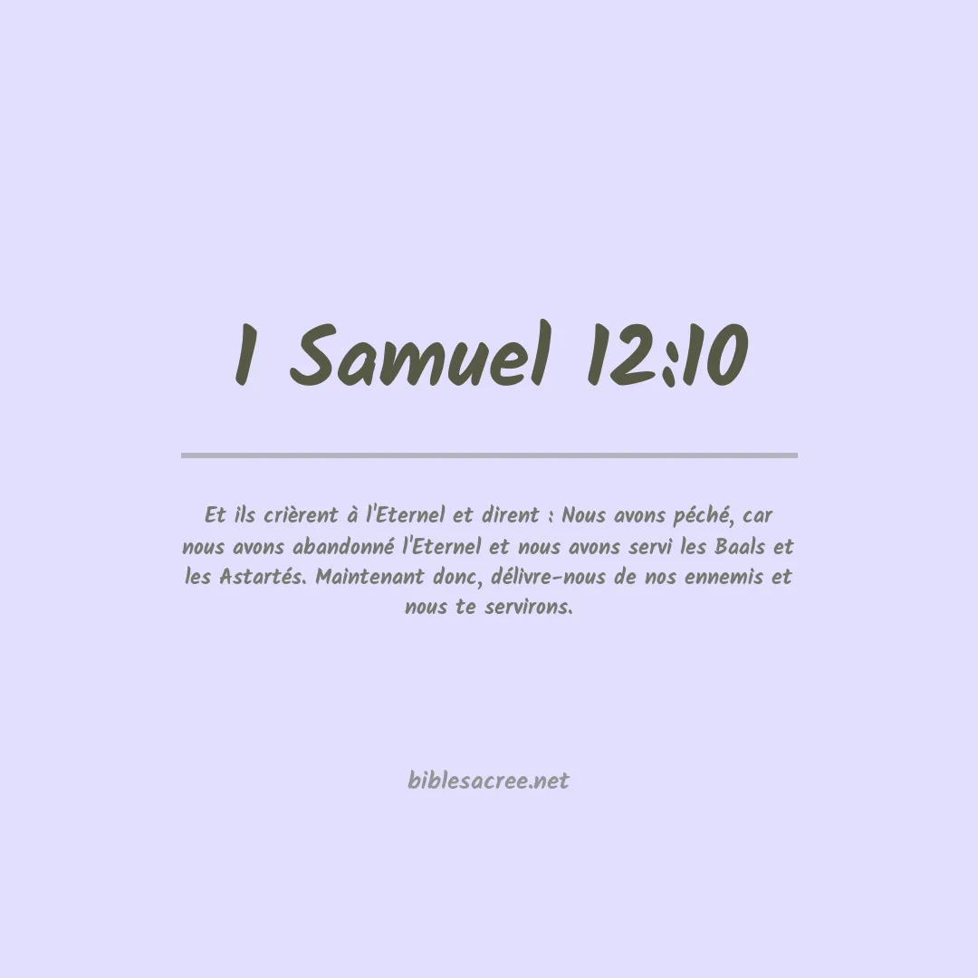 1 Samuel - 12:10