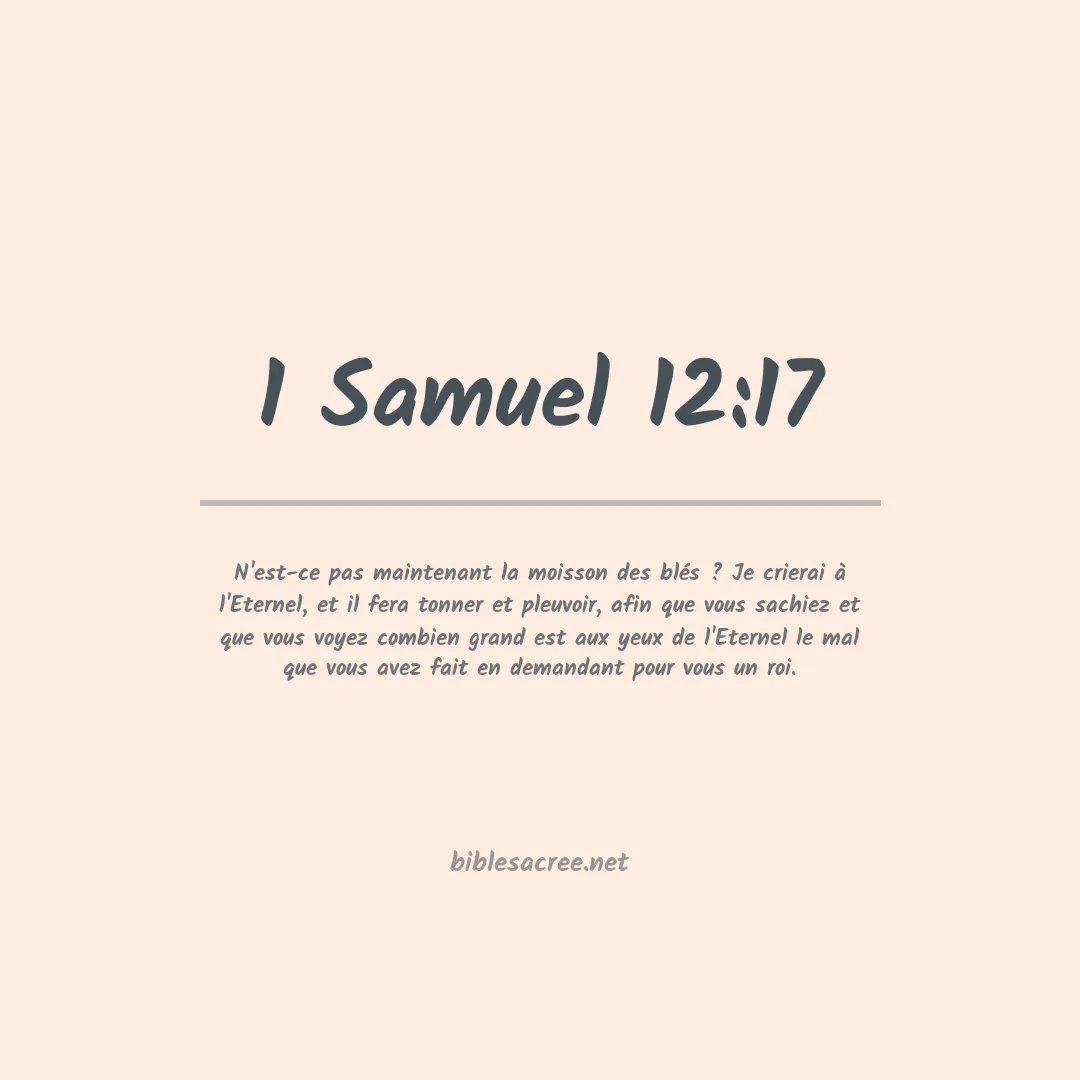 1 Samuel - 12:17