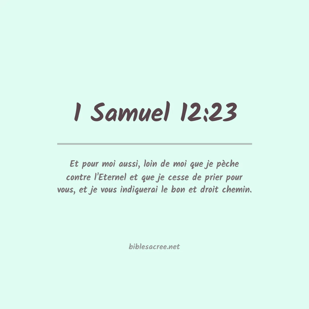 1 Samuel - 12:23