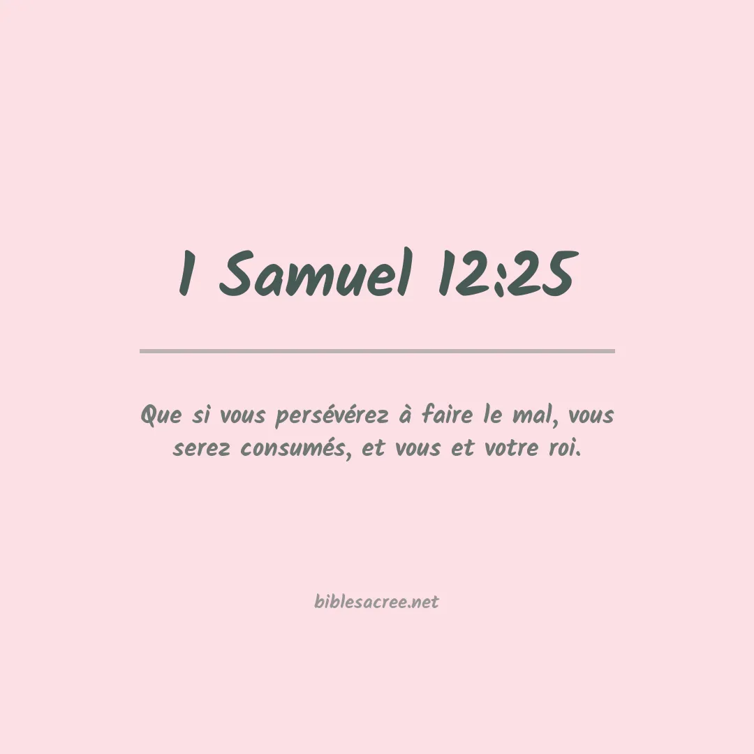1 Samuel - 12:25