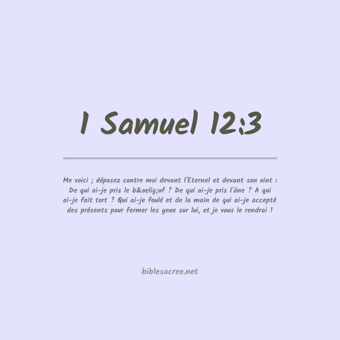 1 Samuel - 12:3
