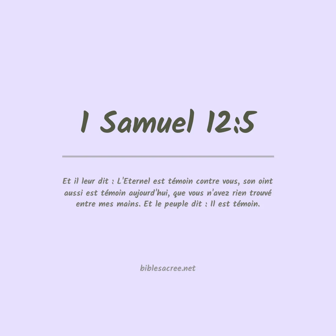1 Samuel - 12:5