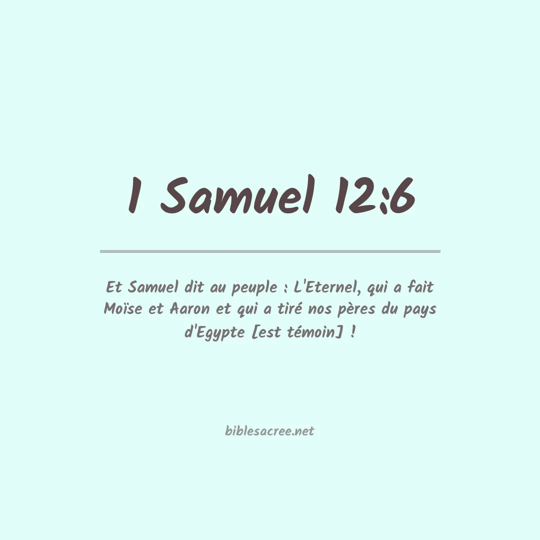 1 Samuel - 12:6