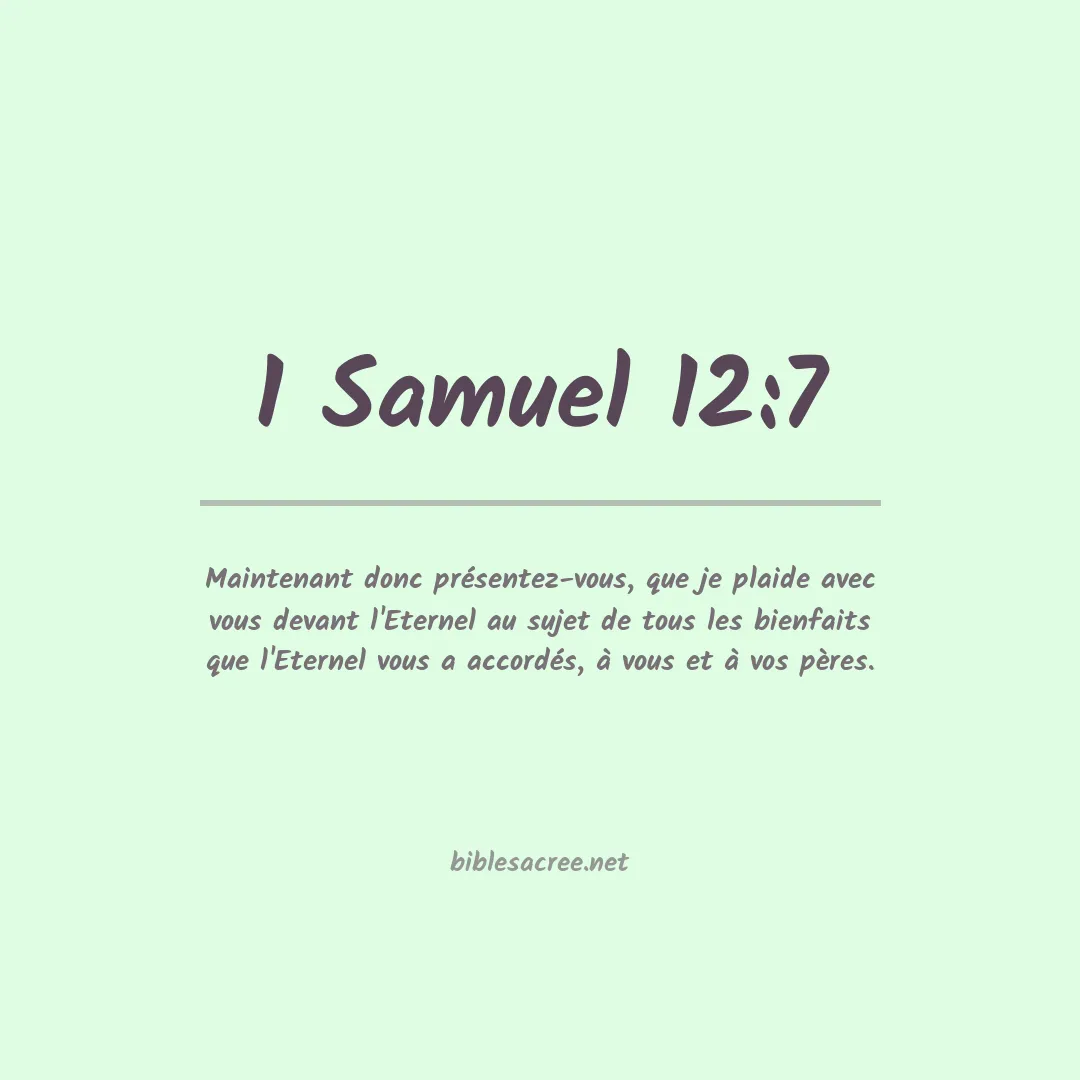 1 Samuel - 12:7