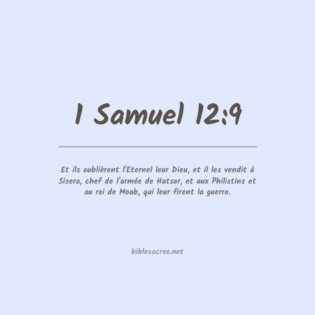 1 Samuel - 12:9