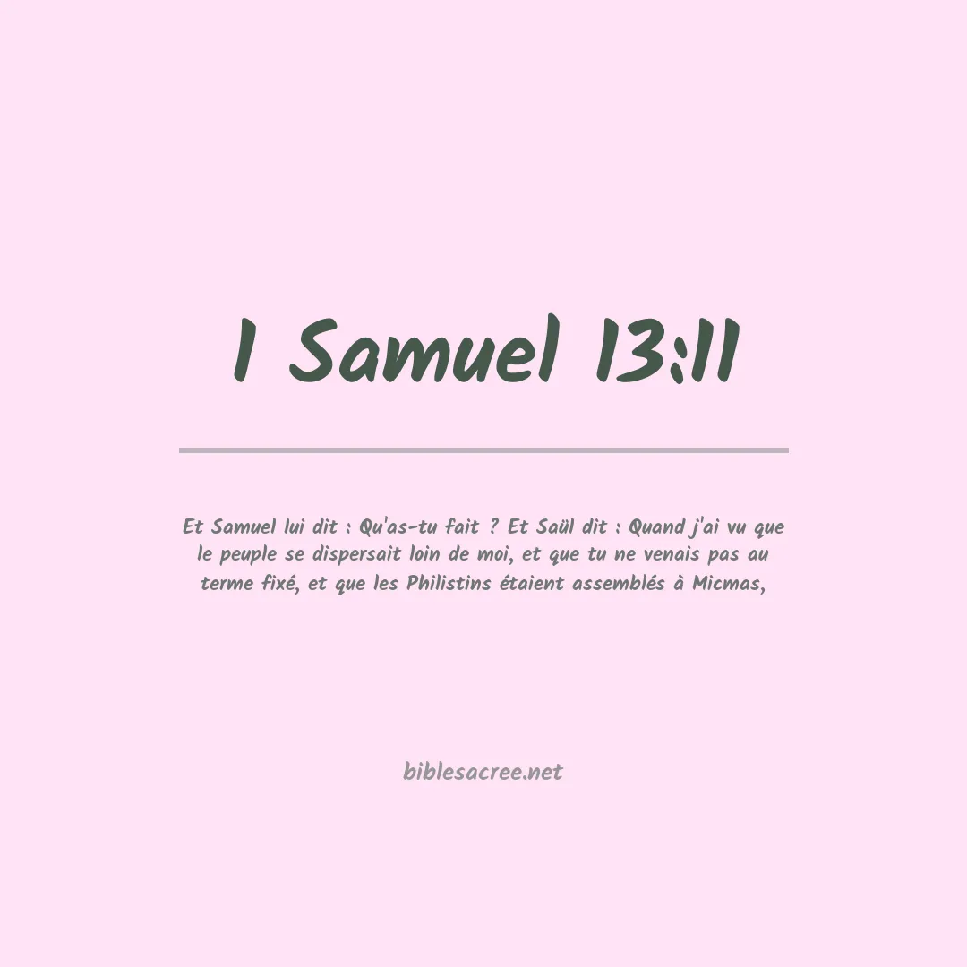 1 Samuel - 13:11
