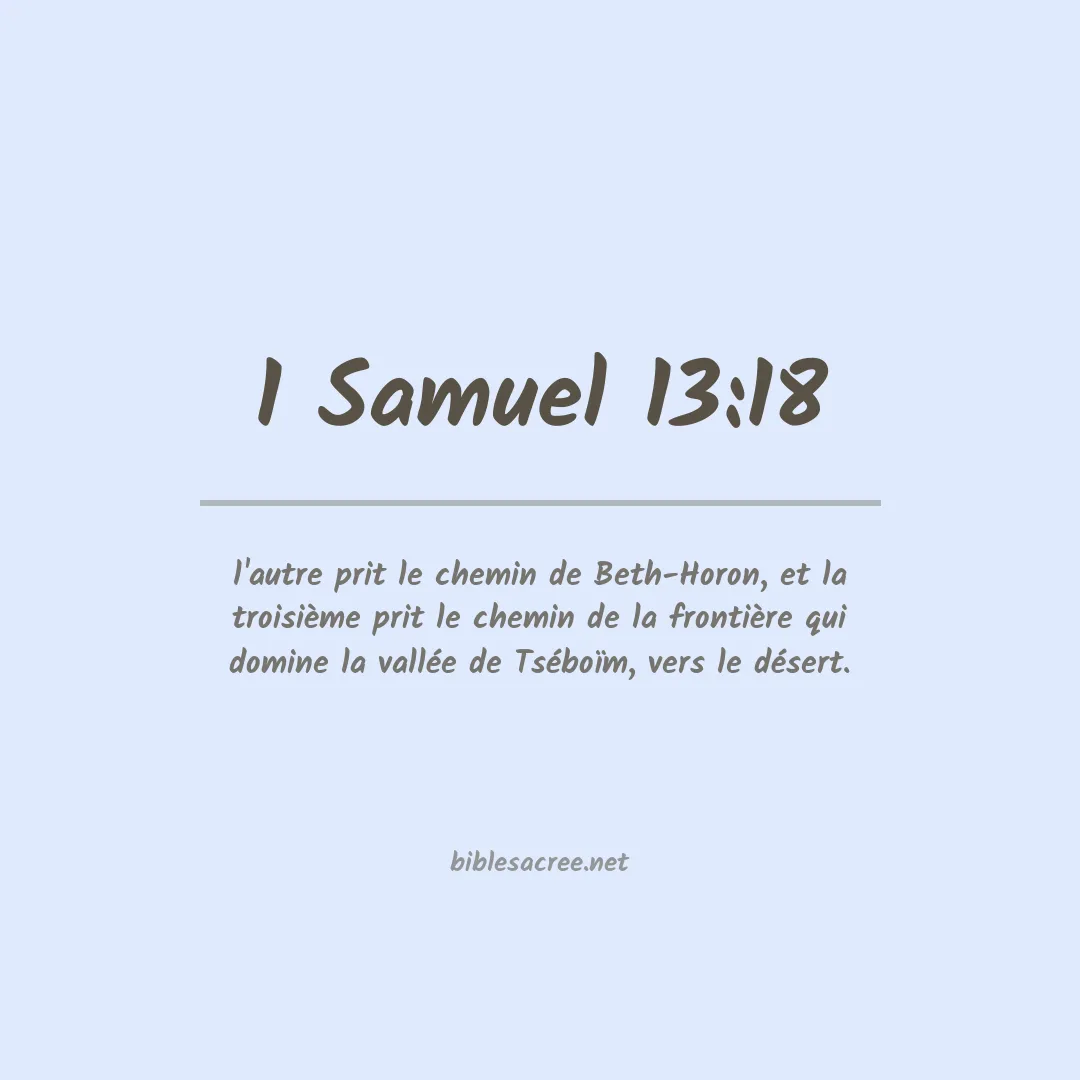 1 Samuel - 13:18