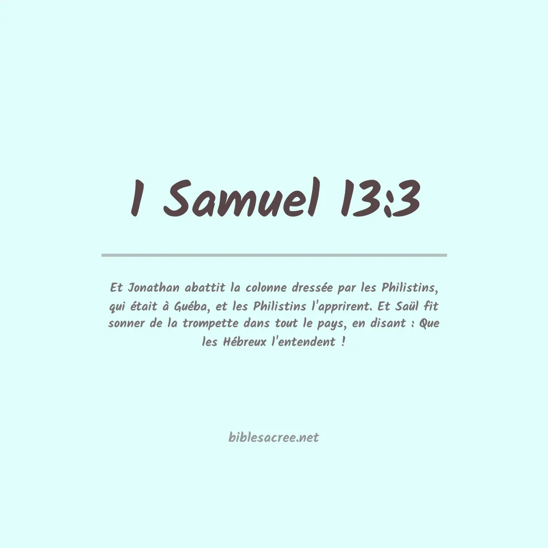 1 Samuel - 13:3