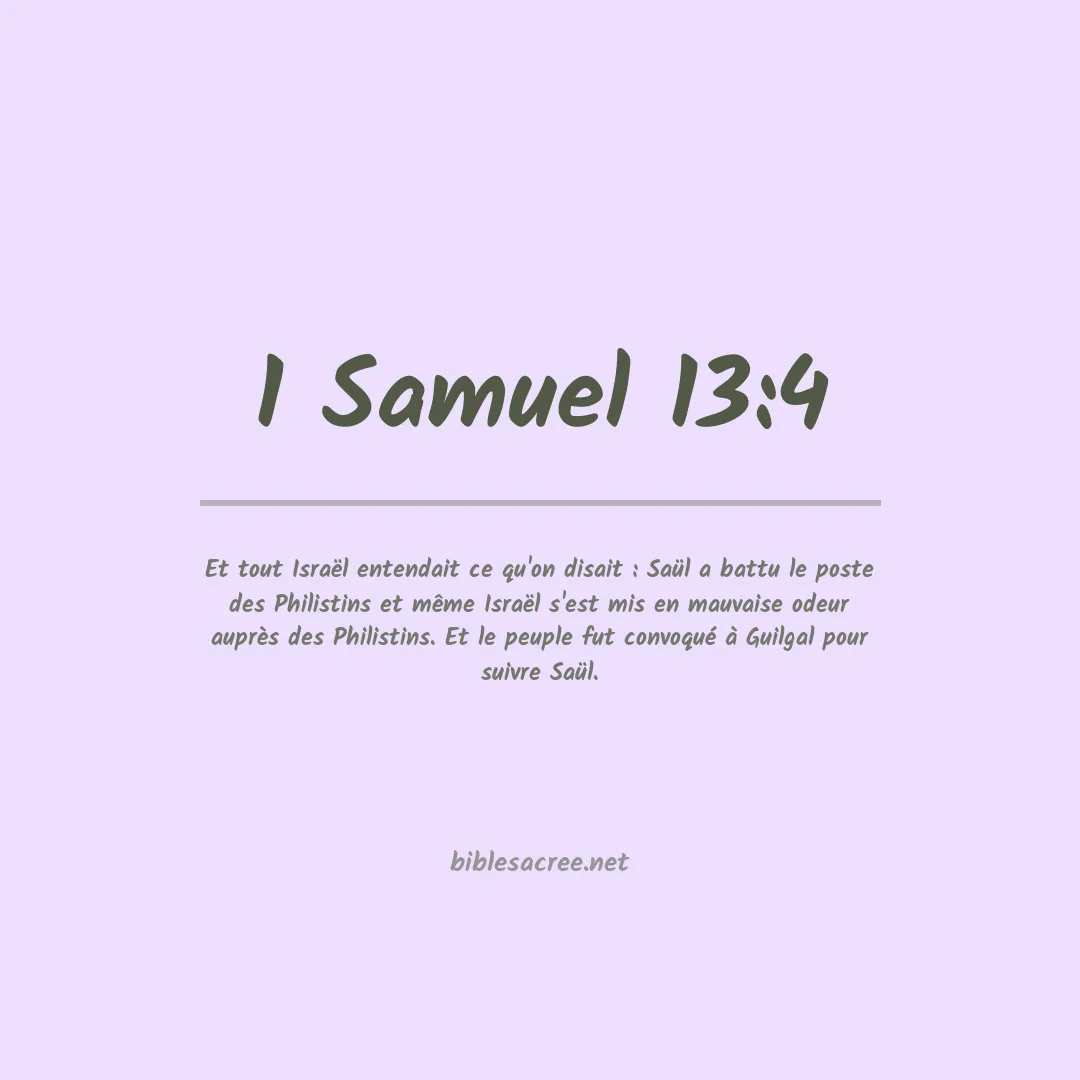 1 Samuel - 13:4