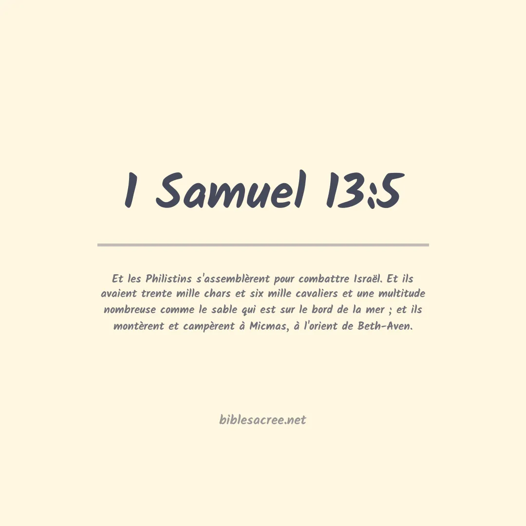 1 Samuel - 13:5