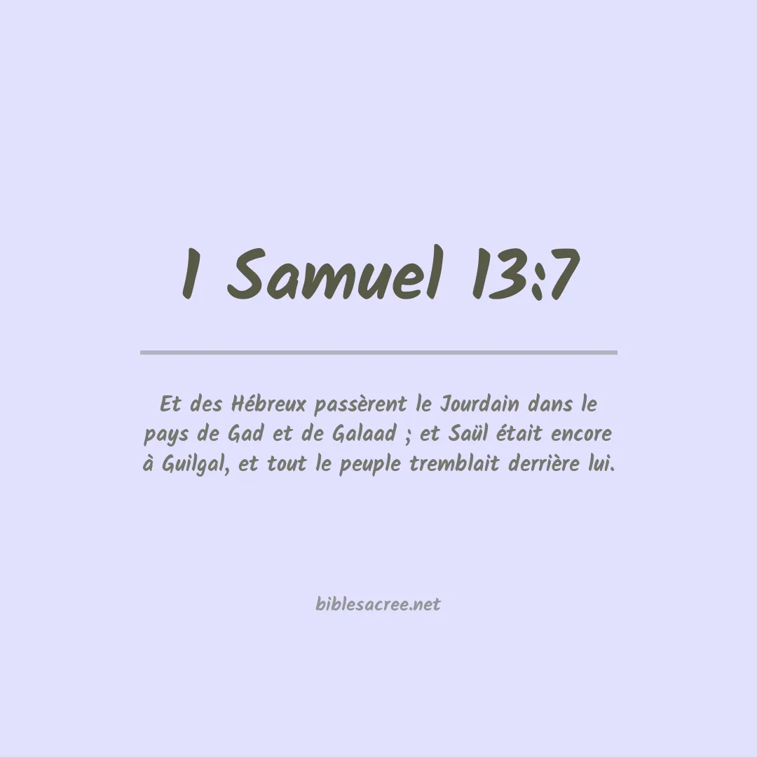 1 Samuel - 13:7