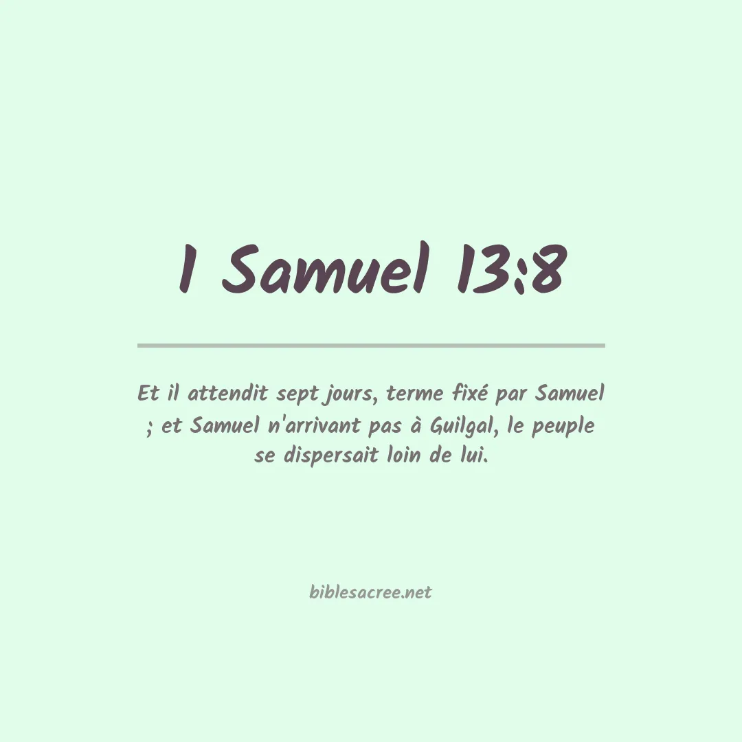 1 Samuel - 13:8