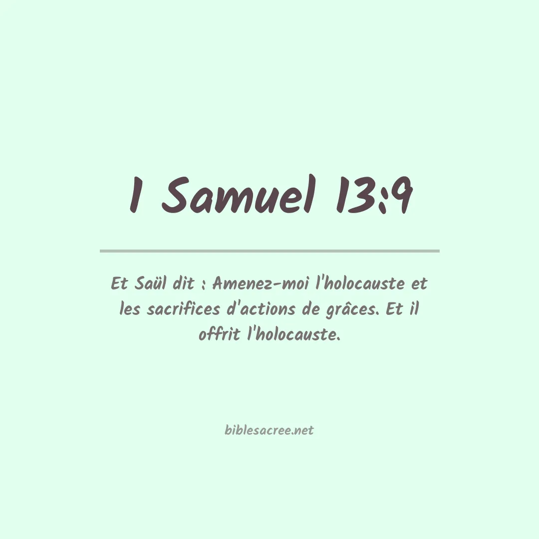 1 Samuel - 13:9