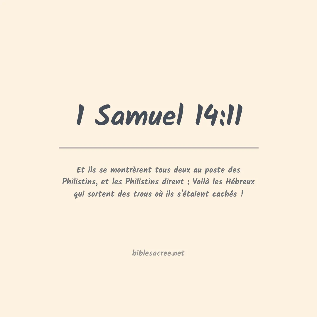 1 Samuel - 14:11