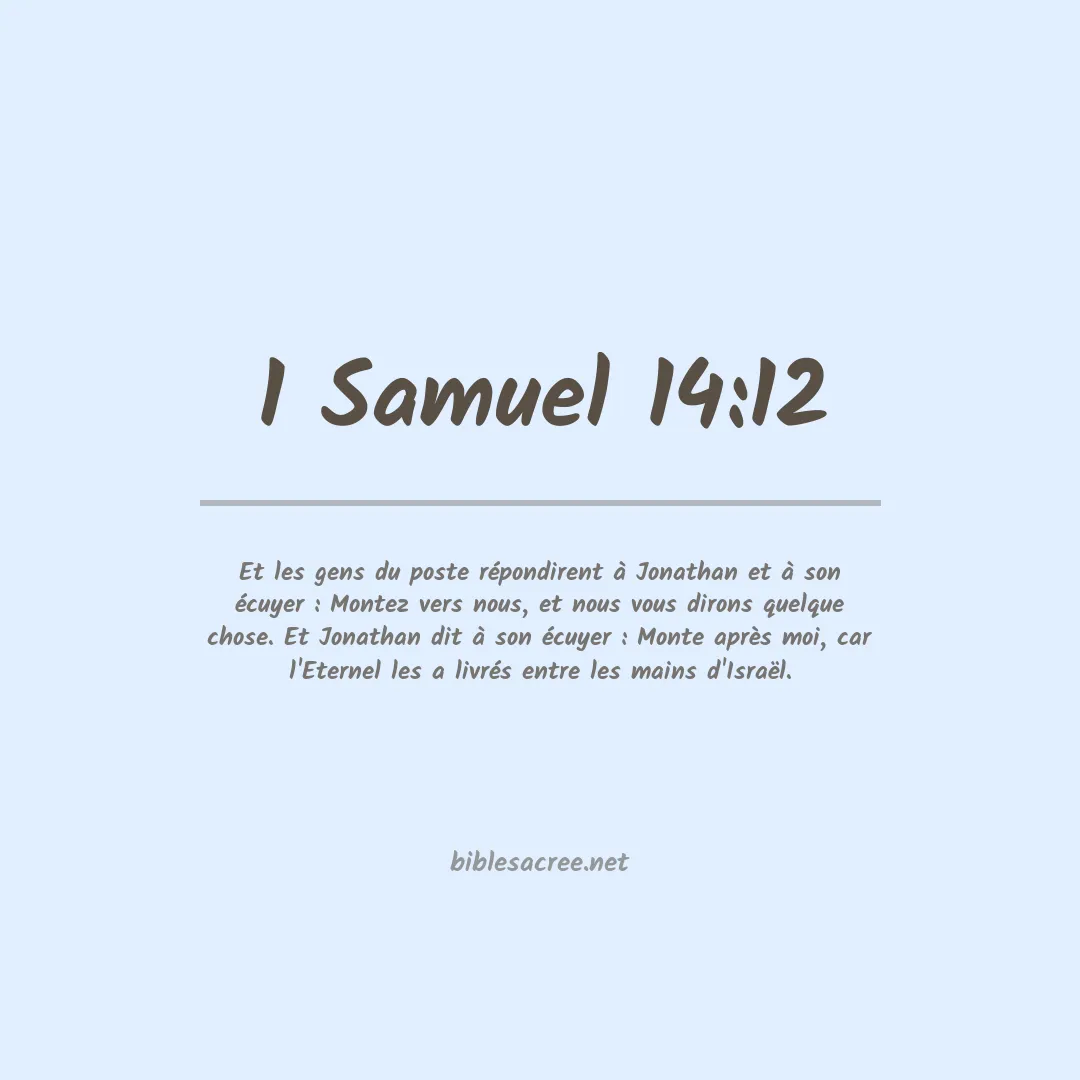 1 Samuel - 14:12