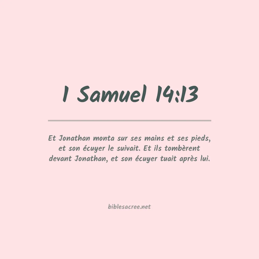 1 Samuel - 14:13