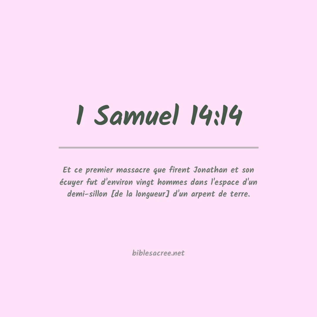 1 Samuel - 14:14