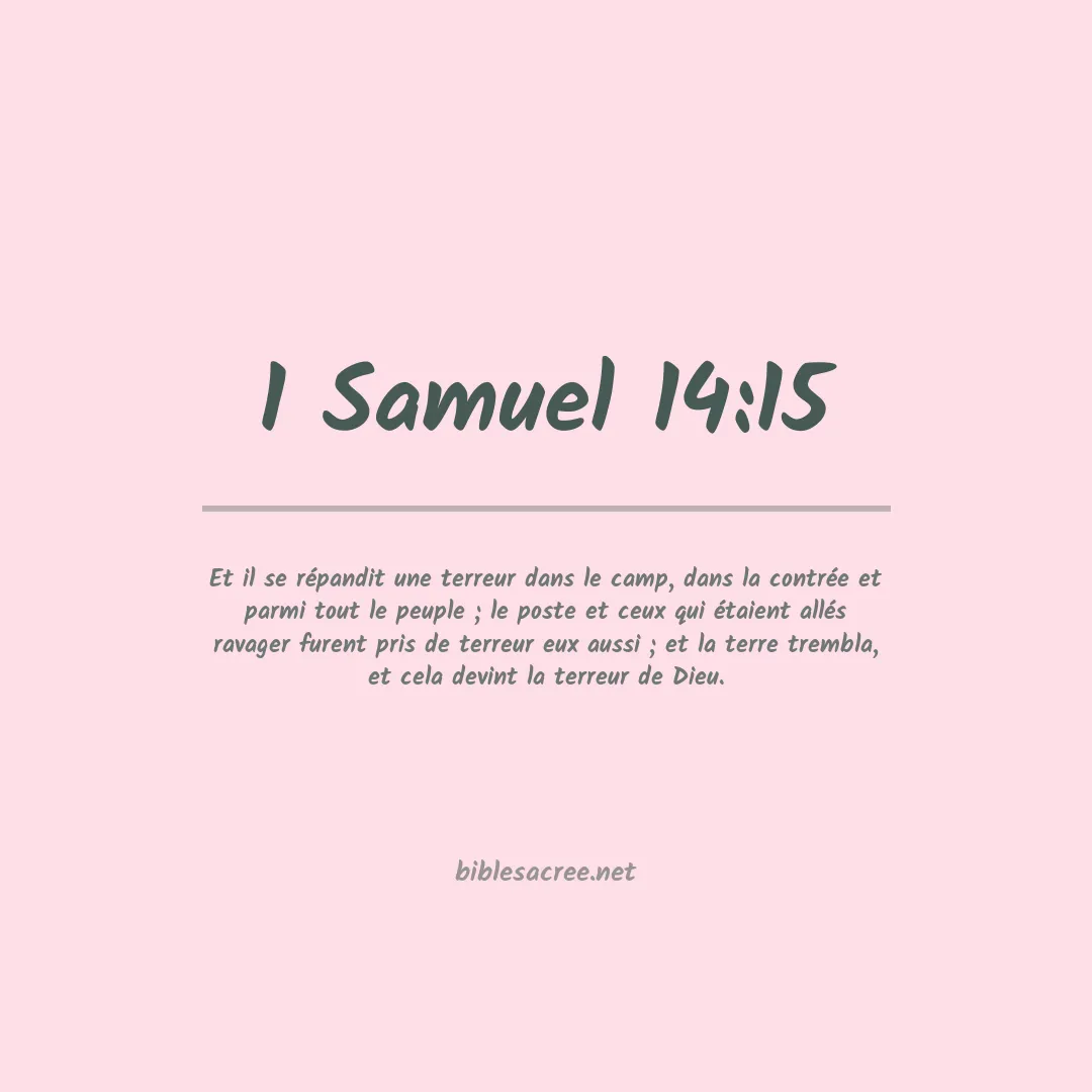 1 Samuel - 14:15