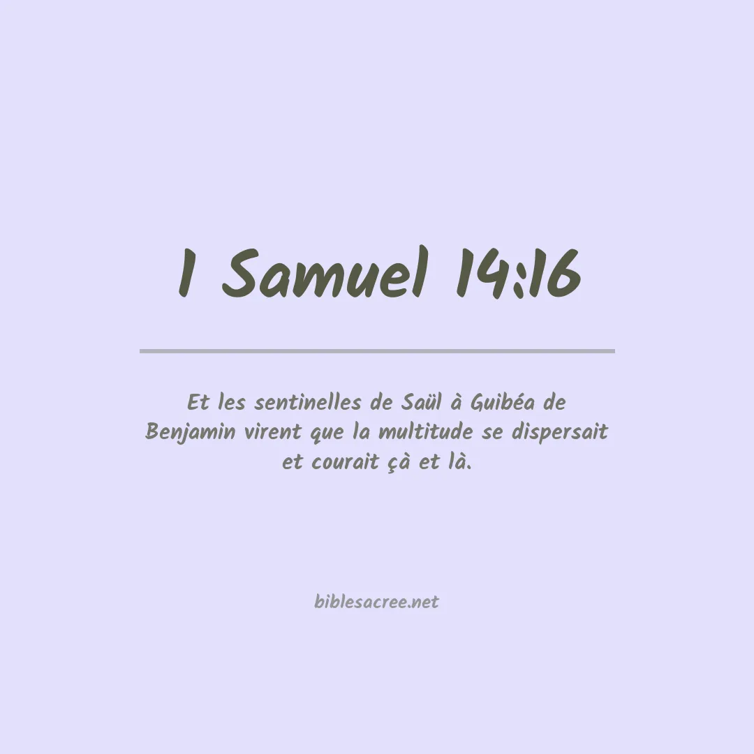 1 Samuel - 14:16
