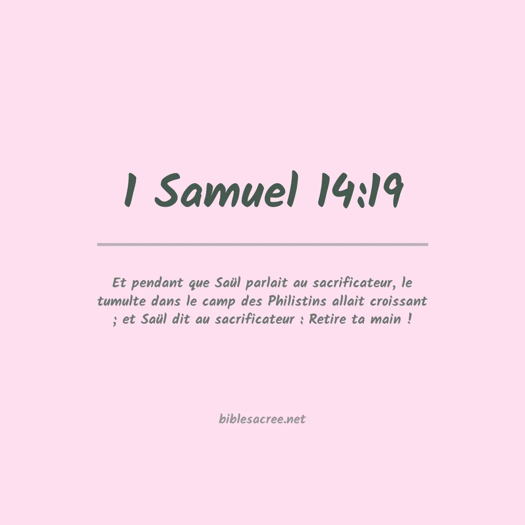 1 Samuel - 14:19