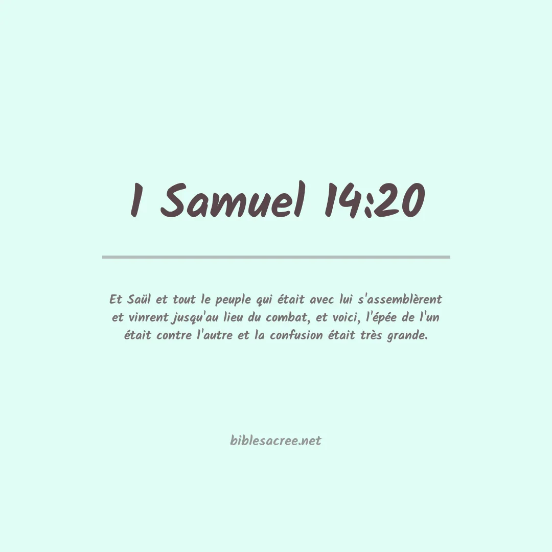 1 Samuel - 14:20