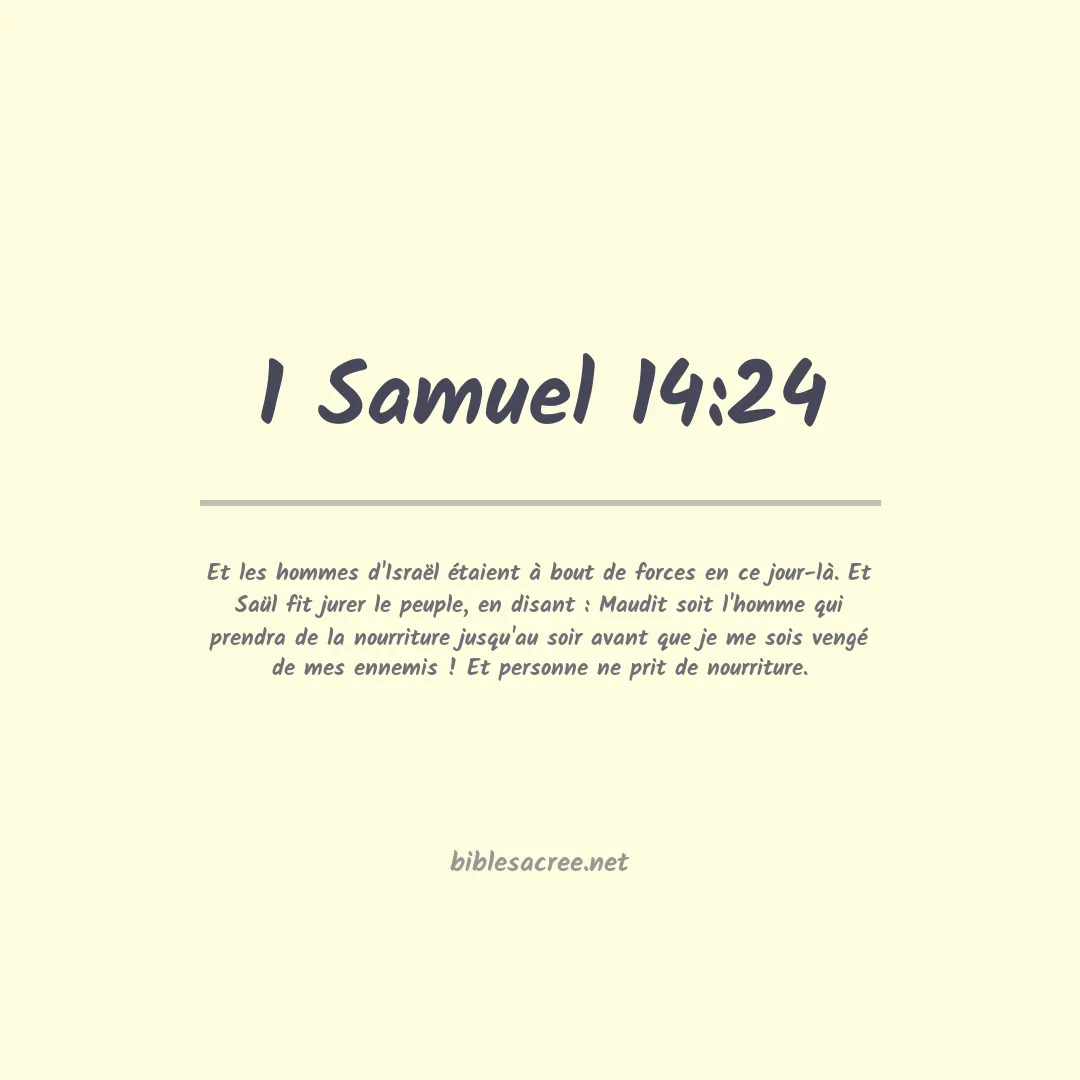1 Samuel - 14:24